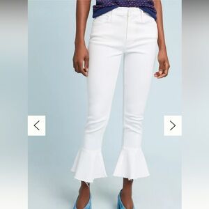 MOTHER The Cha Cha Fray High-Rise Flared Jeans